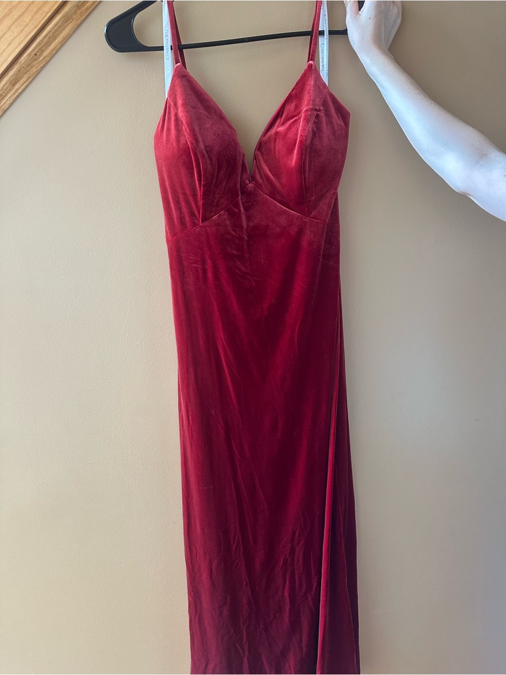 Red Velvet Slip Dress